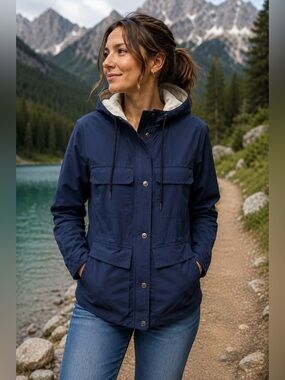 Vintage Pioneer Vancouver Mountain Navy Khaki Jones Tent & Sportswear JacketS/M